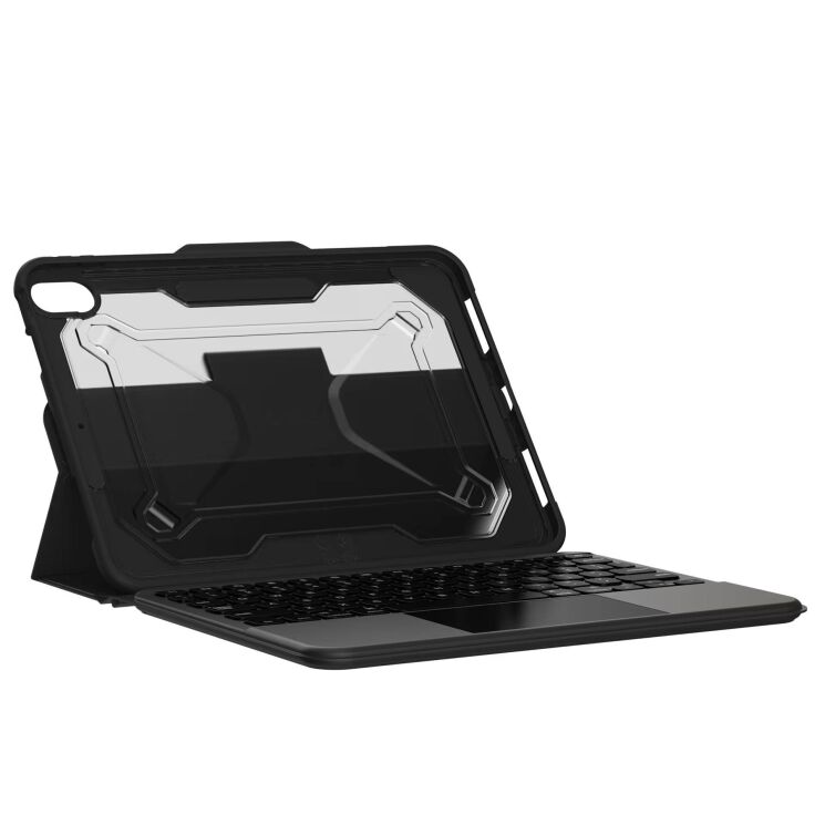 Чехол-клавиатура URBAN ARMOR GEAR Rugged Bluetooth Keyboard with Trackpad для iPad 10.9 (2022) / iPad 11 (2025) 124020114031 - Black: фото 9 из 12