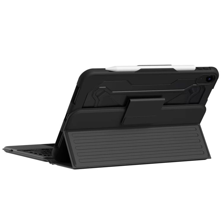 Чехол-клавиатура URBAN ARMOR GEAR Rugged Bluetooth Keyboard with Trackpad для iPad 10.9 (2022) / iPad 11 (2025) 124020114031 - Black: фото 3 из 12