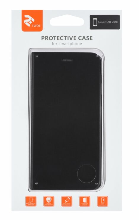 Чехол-книжка 2E Folio для Samsung Galaxy A8 (A530) - Black: фото 5 из 5
