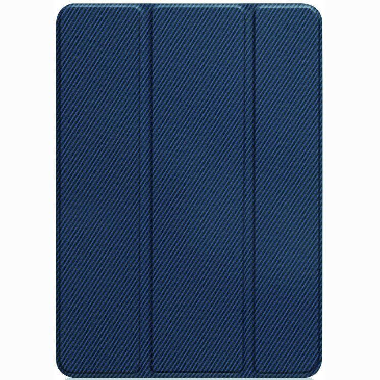 Чохол-книжка Deexe Carbon Folio для Xiaomi Redmi Pad 2 SE / Pad 2 9.7 - Blue: фото 4 з 11