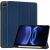 Чохол-книжка Deexe Carbon Folio для Xiaomi Redmi Pad 2 SE / Pad 2 9.7 - Blue: фото 1 з 11