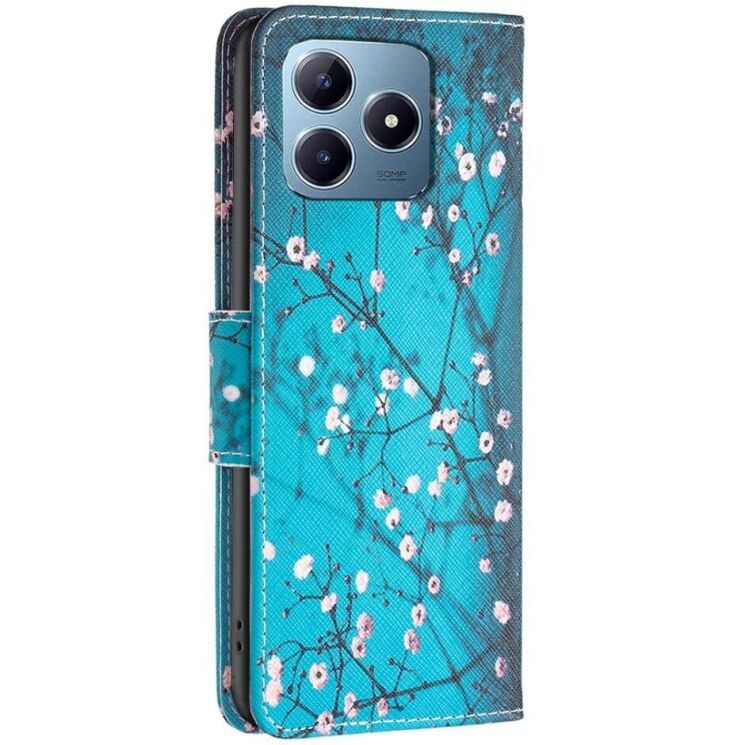 Чехол-книжка Deexe Color Wallet для Realme C63 / C61 / Note 60x - Plum Blossom: фото 4 из 6