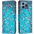 Чехол-книжка Deexe Color Wallet для Realme C63 / C61 / Note 60x - Plum Blossom (359700E)
