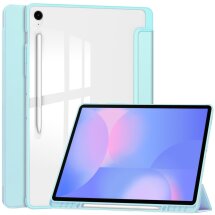 Чехол-книжка Deexe Crystal Back для Samsung Galaxy Tab S10 FE Plus - Baby Blue: фото 1 из 8