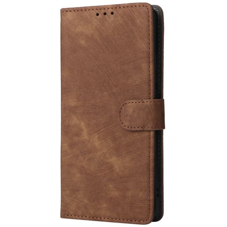 Чехол-книжка Deexe Delta Book для Motorola Edge 50 Pro - Brown: фото 5 из 7