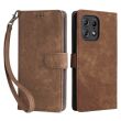 Чехол-книжка Deexe Delta Book для Motorola Edge 50 Pro - Brown (353604Z)