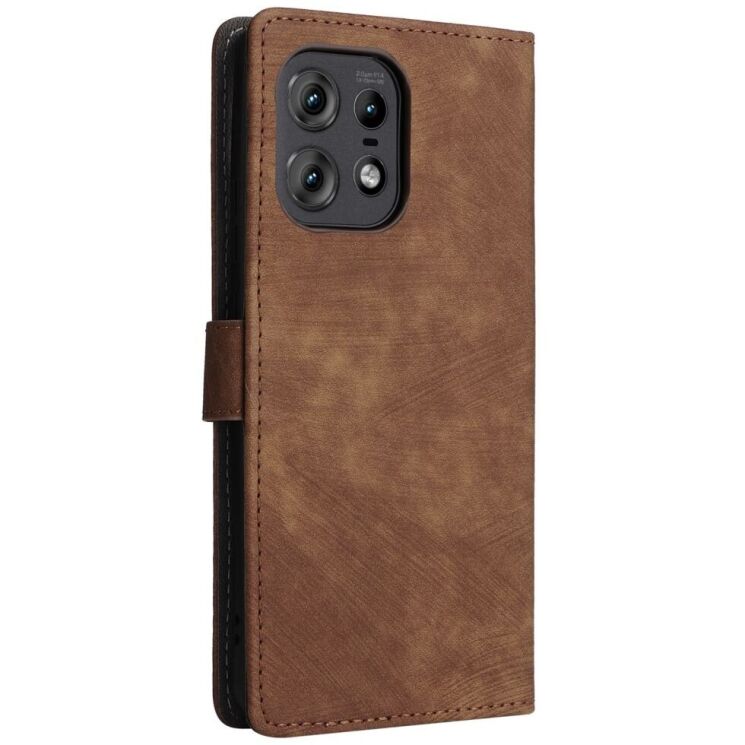 Чехол-книжка Deexe Delta Book для Motorola Edge 50 Pro - Brown: фото 6 из 7