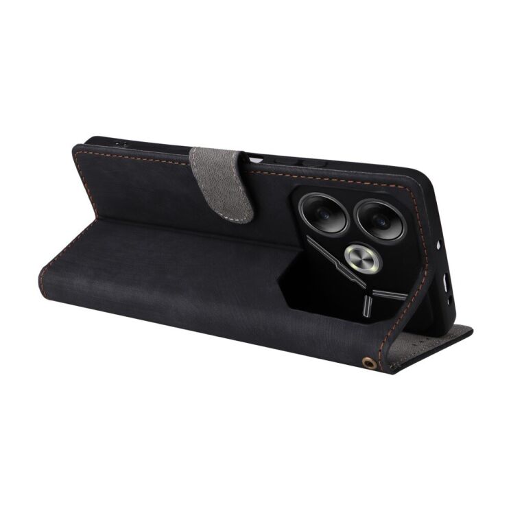Чехол-книжка Deexe Delta Book для TECNO Pova 6 - Black: фото 4 из 8