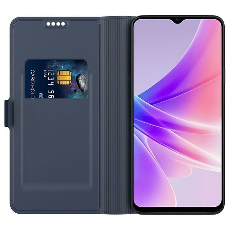 Чехол-книжка Deexe Faro Wallet для Infinix Hot 50 - Blue: фото 2 из 7