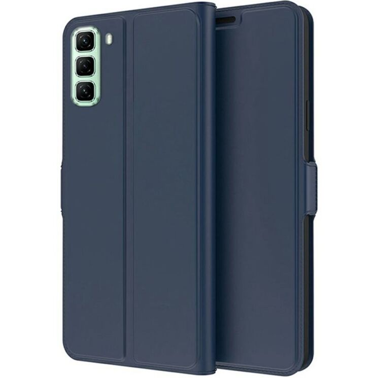 Чехол-книжка Deexe Faro Wallet для Infinix Hot 50 - Blue: фото 1 из 7