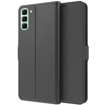 Чехол-книжка Deexe Faro Wallet для Infinix Hot 60 Pro Plus - Black: фото 1 из 7