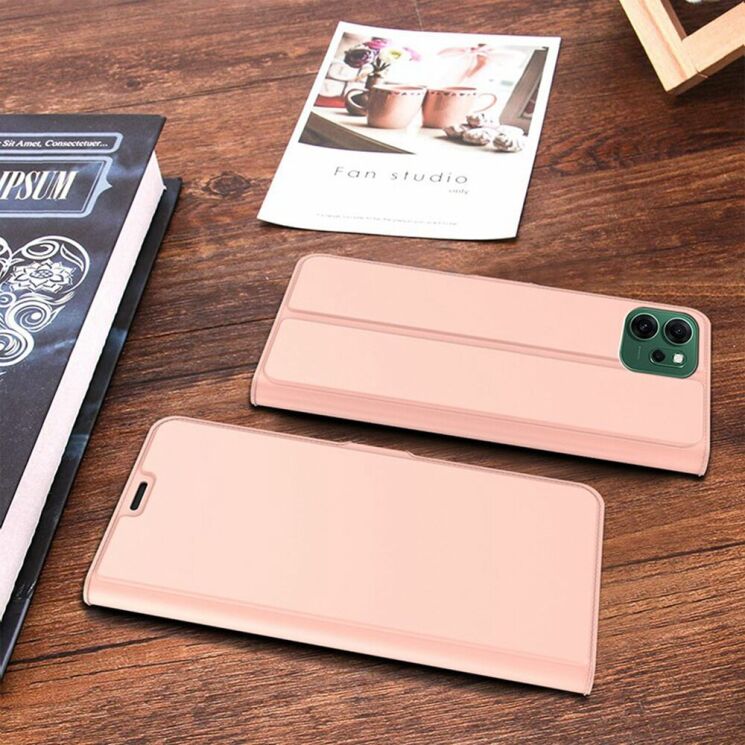 Чохол-книжка Deexe Faro Wallet для OPPO Reno 14 F/FS - Rose Gold: фото 3 з 7