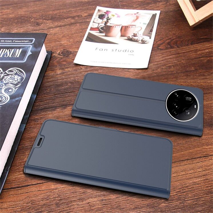 Чехол-книжка Deexe Faro Wallet для Xiaomi 17 Ultra - Blue (407500L) Чехол-книжка Deexe Faro Wallet для Xiaomi 17 Ultra - Blue: фото 3 из 7