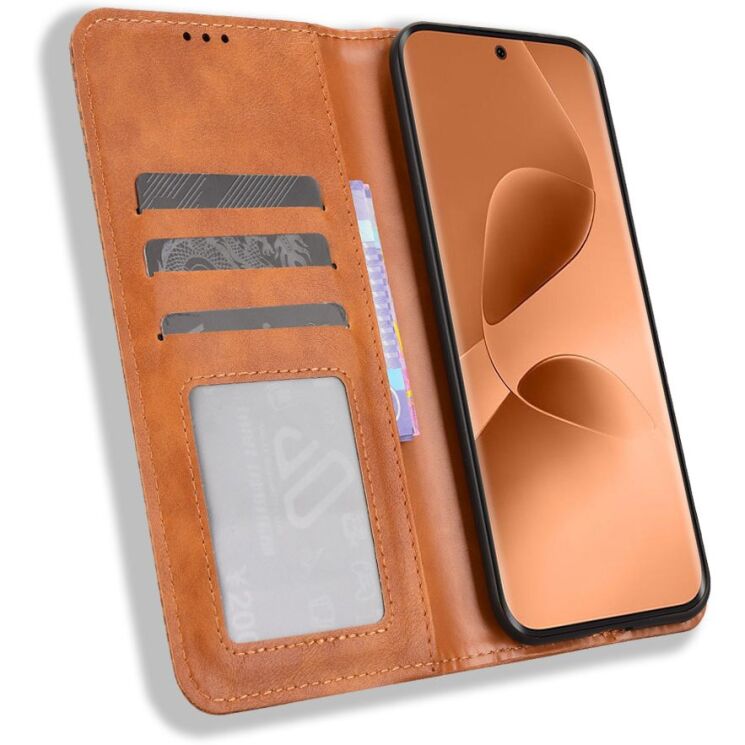 Чохол-книжка Deexe Retro Style для Infinix Note Edge - Brown (409202Z) Чохол-книжка Deexe Retro Style для Infinix Note Edge - Brown: фото 4 з 19