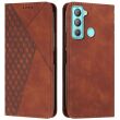 Чехол-книжка Deexe Rhombus Style для Tecno POP 5 LTE (BD4i) - Brown (311017Z)