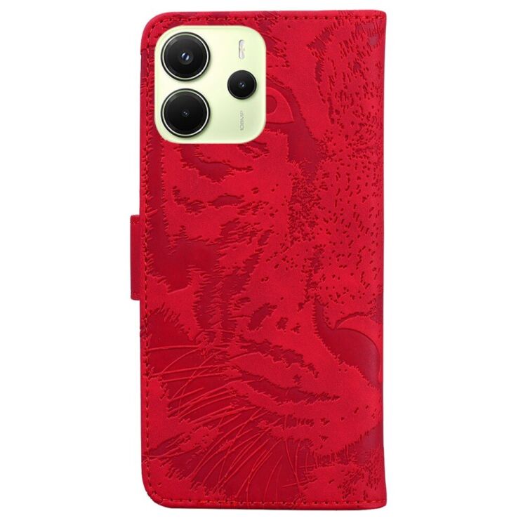 Чехол-книжка Deexe Tiger для Xiaomi Redmi Note 14 4G - Red: фото 6 из 7