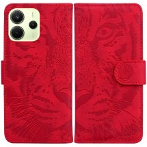 Чехол-книжка Deexe Tiger для Xiaomi Redmi Note 14 4G - Red: фото 1 из 7