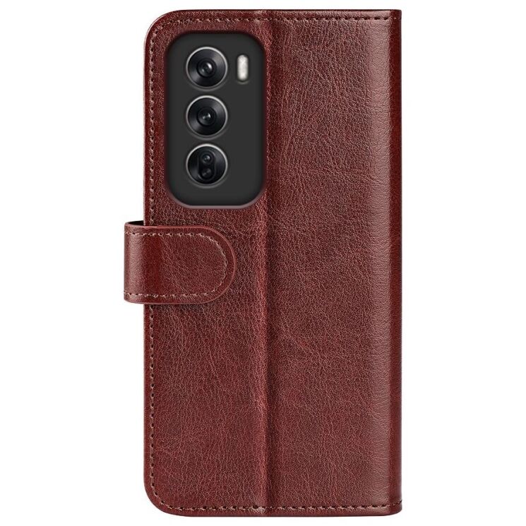 Чохол-книжка Deexe Wallet Style для OPPO Reno 12 - Brown: фото 5 з 9
