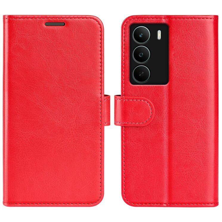Чехол-книжка Deexe Wallet Style для Realme C71 - Red: фото 1 из 8