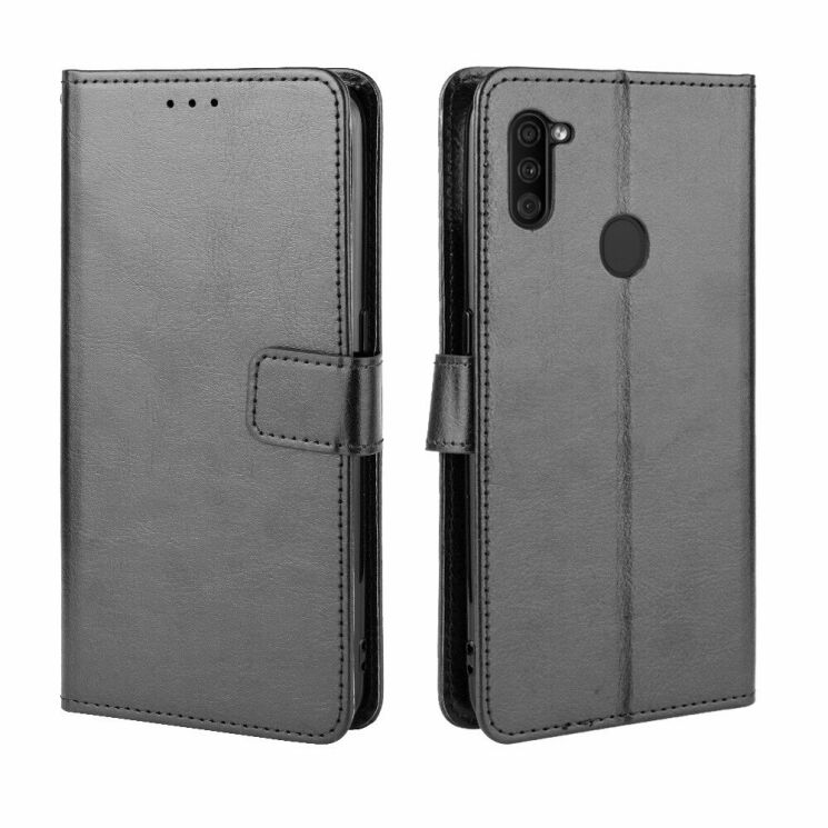 Чехол-книжка Deexe Wallet Style для Samsung Galaxy M11 (M115) - Black: фото 1 из 14