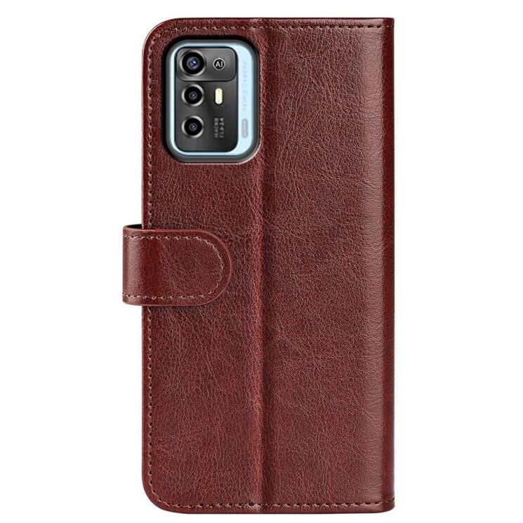 Чехол-книжка Deexe Wallet Style для ZTE Blade A72 5G - Brown: фото 5 из 7