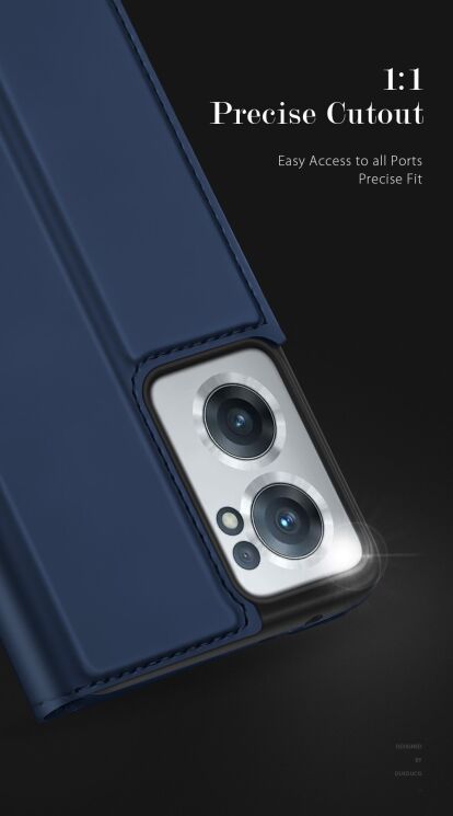 Чохол-книжка DUX DUCIS Skin Pro для OnePlus Nord CE 2 - Blue: фото 14 з 22
