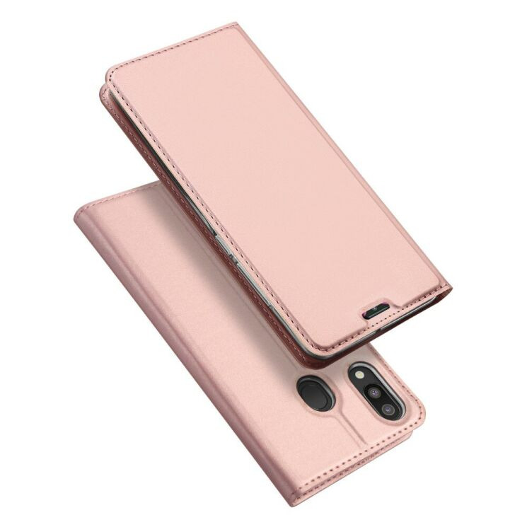 Чохол-книжка DUX DUCIS Skin Pro для Samsung Galaxy M20 - Rose Gold: фото 1 з 19