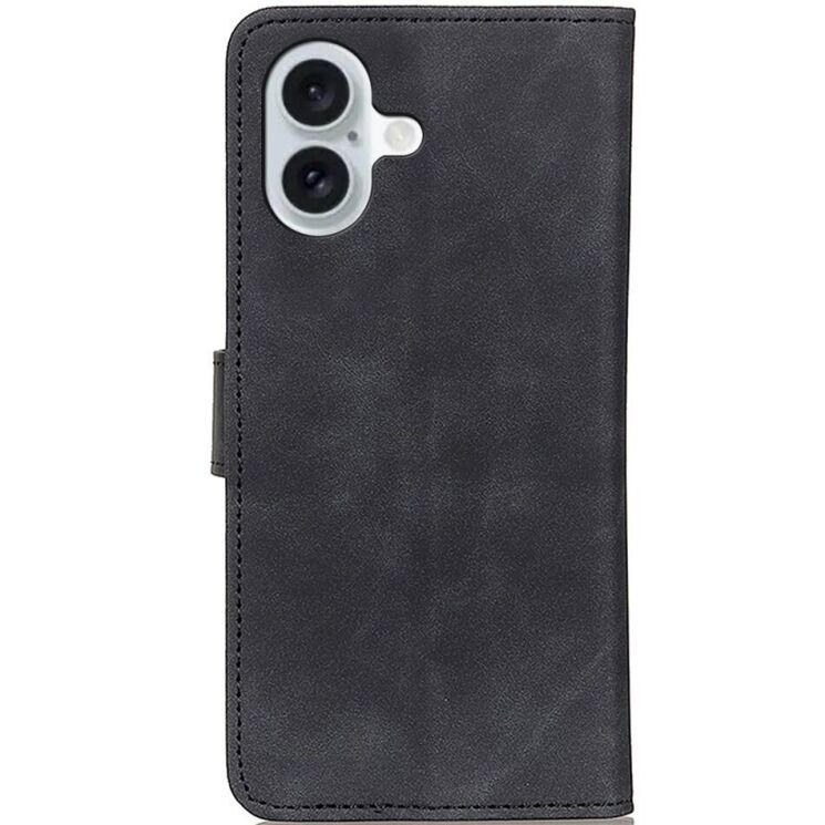 Чехол-книжка KHAZNEH Retro Wallet для Apple iPhone 16 - Black: фото 5 из 8
