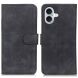Чехол-книжка KHAZNEH Retro Wallet для Apple iPhone 16 - Black (360717B). Фото 1 из 8