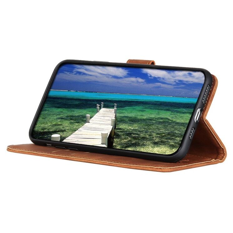 Чехол-книжка KHAZNEH Retro Wallet для ASUS ROG Phone 7 - Brown: фото 2 из 7