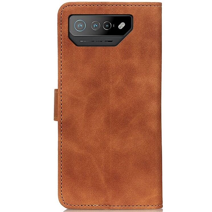 Чехол-книжка KHAZNEH Retro Wallet для ASUS ROG Phone 7 - Brown: фото 5 из 7