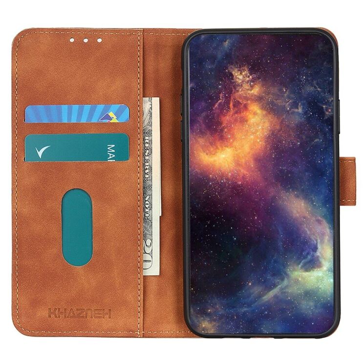 Чехол-книжка KHAZNEH Retro Wallet для ASUS ROG Phone 7 - Brown: фото 3 из 7
