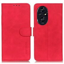 Чехол-книжка KHAZNEH Retro Wallet для Honor 200 Pro - Red: фото 1 из 9