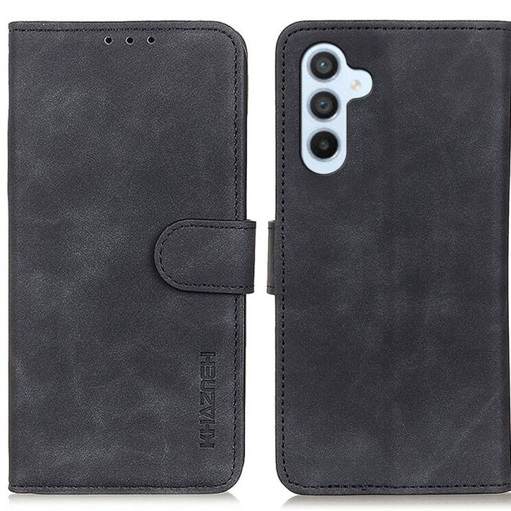 Чехол-книжка KHAZNEH Retro Wallet для Samsung Galaxy A05s (A057) - Black: фото 1 из 7
