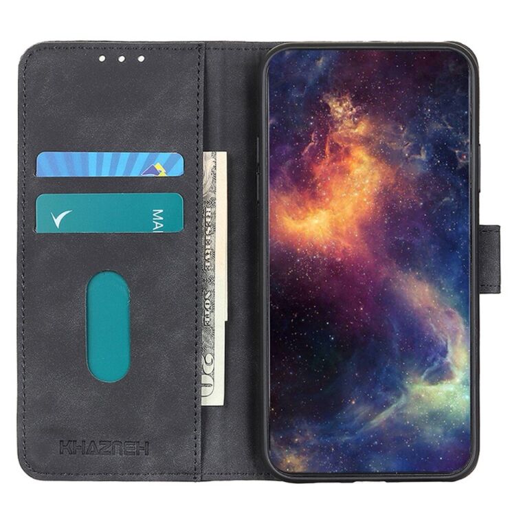 Чехол-книжка KHAZNEH Retro Wallet для Samsung Galaxy A05s (A057) - Black: фото 2 из 7