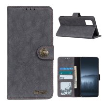 Чохол-книжка KHAZNEH Leather Wallet для Xiaomi Mi 10T / Mi 10T Pro - Black: фото 1 з 10