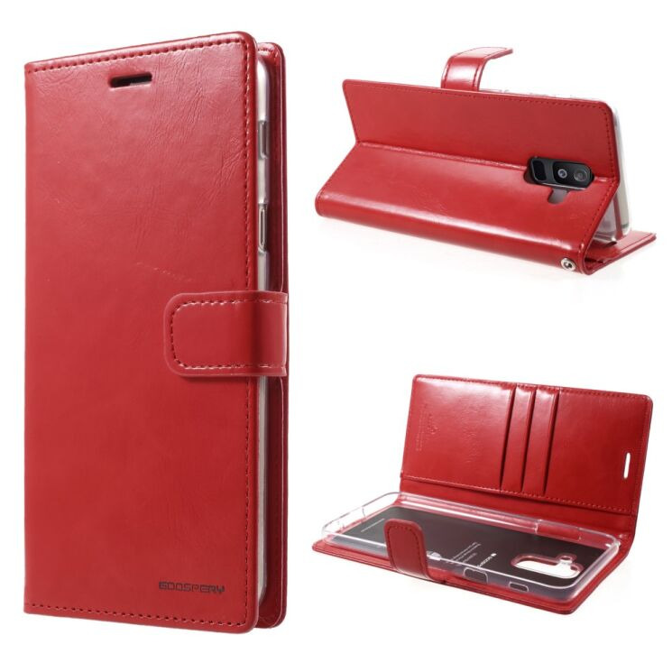Чехол-книжка MERCURY Classic Wallet для Samsung Galaxy A6+ 2018 (A605) - Red: фото 2 из 6
