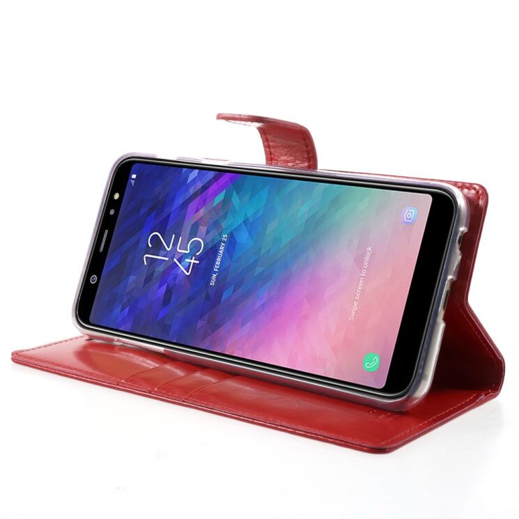 Чехол-книжка MERCURY Classic Wallet для Samsung Galaxy A6+ 2018 (A605) - Red: фото 4 из 6