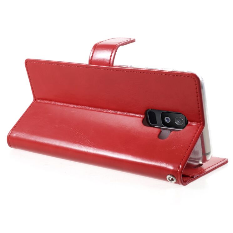 Чехол-книжка MERCURY Classic Wallet для Samsung Galaxy A6+ 2018 (A605) - Red: фото 5 из 6