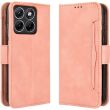 Чехол-книжка с карманами Deexe Wallet Stand для Motorola Edge 70 Fusion - Pink (409507P)
