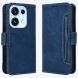 Чехол-книжка с карманами Deexe Wallet Stand для OPPO Reno 16 / 16 Pro - Blue (413242L). Фото 1 из 17
