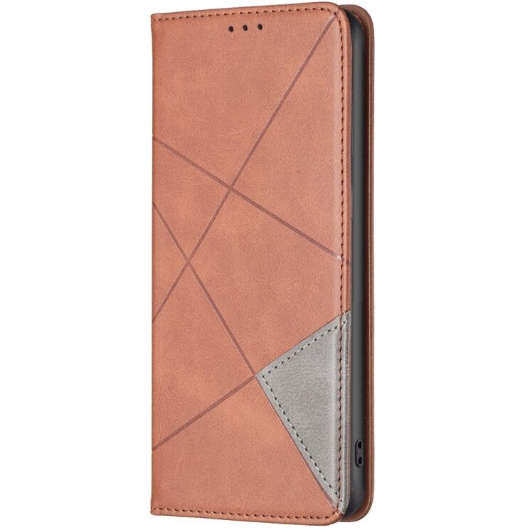 Чехол-книжка с карманами UniCase Geometric Pattern для Samsung Galaxy A37 (A376) - Brown: фото 2 из 10