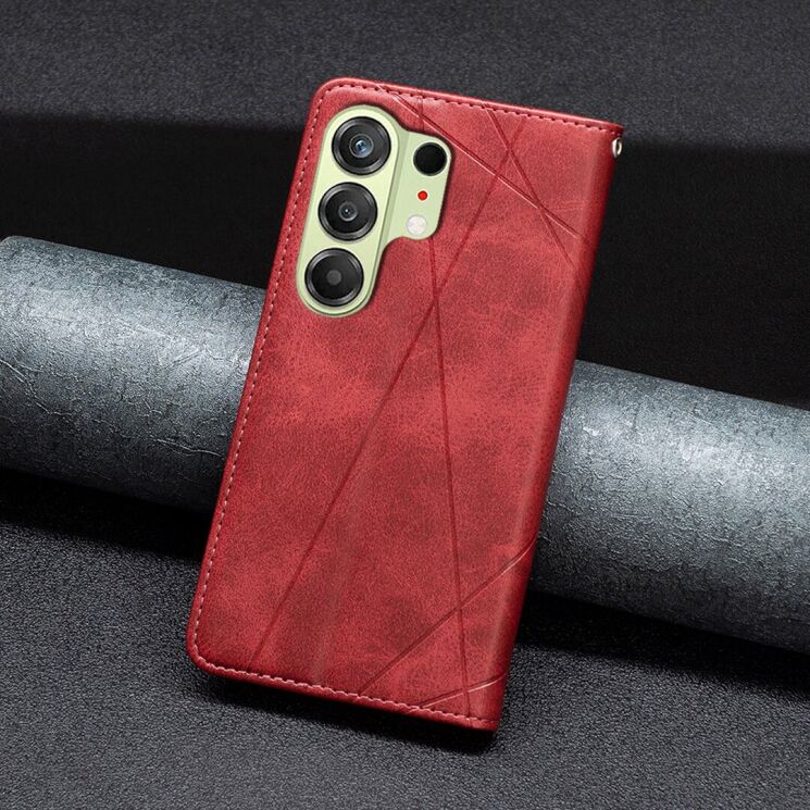 Чехол-книжка с карманами UniCase Geometric Pattern для TECNO Camon 50 - Red: фото 6 из 10