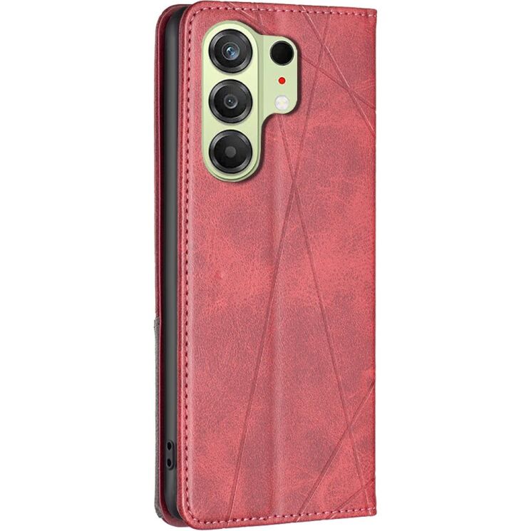 Чехол-книжка с карманами UniCase Geometric Pattern для TECNO Camon 50 - Red: фото 3 из 10