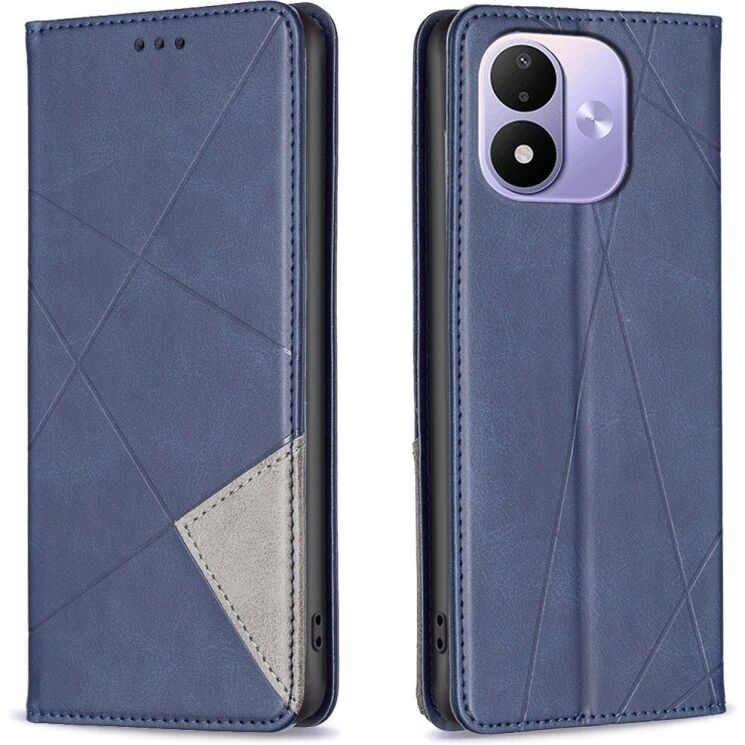 Чехол-книжка с карманами UniCase Geometric Pattern для Xiaomi Redmi Note 17 - Blue (430003L) Чехол-книжка с карманами UniCase Geometric Pattern для Xiaomi Redmi Note 17 - Blue: фото 1 из 10