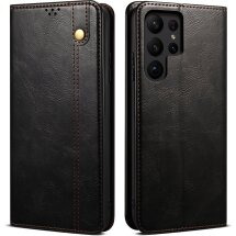 Чехол-книжка с карманами UniCase Leather Wallet для Samsung Galaxy S26 Ultra (S948) - Black: фото 1 из 8