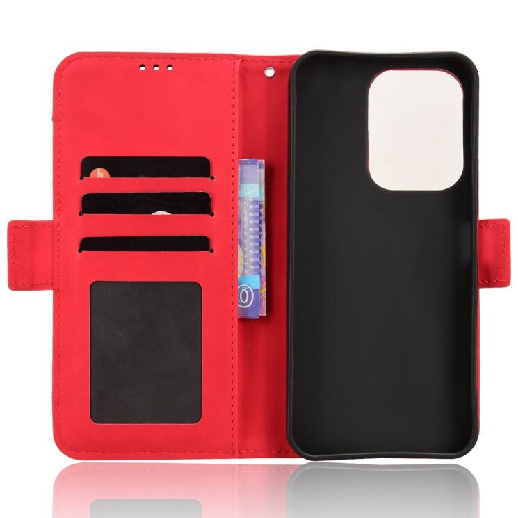 Чохол-книжка з кишеньками Deexe Wallet Stand для Xiaomi Poco C95 Pro - Red (429205R) Чохол-книжка з кишеньками Deexe Wallet Stand для Xiaomi Poco C95 Pro - Red: фото 4 з 15
