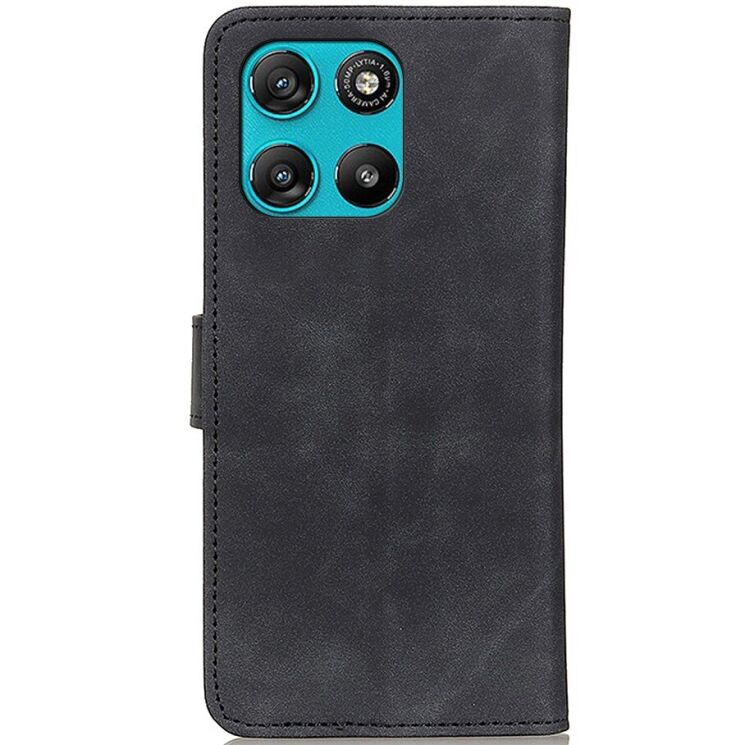Чохол-книжка з застібкою KHAZNEH Retro Wallet для Motorola Moto G57 Power / G67 Power - Black: фото 4 з 9