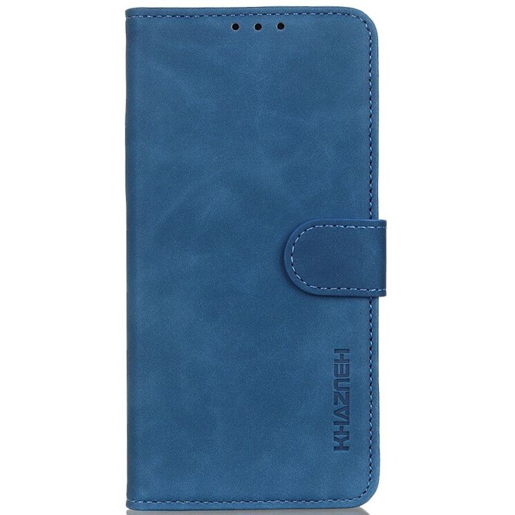 Чехол-книжка с застежкой KHAZNEH Retro Wallet для OnePlus 15 - Blue: фото 4 из 10
