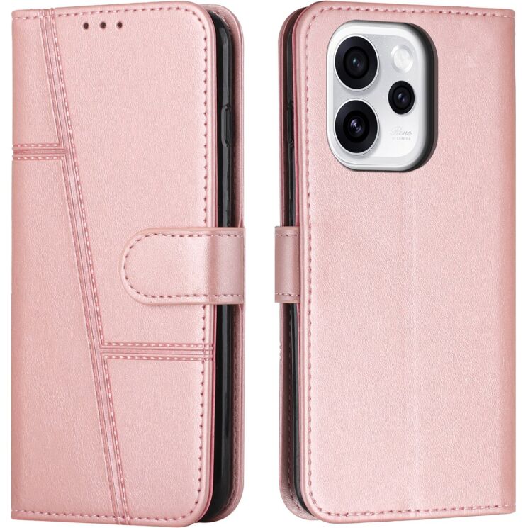 Чехол-книжка с застежкой UniCase Jet Cover для OPPO Reno 15 - Rose Gold: фото 1 из 11